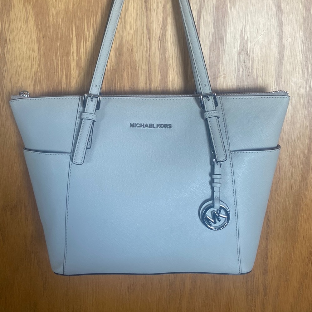 Michael Kors Charlotte Tote Bag in Cement color